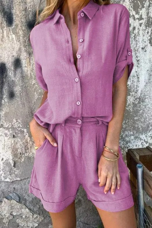 Melda - Luftiges Button-Down-Set