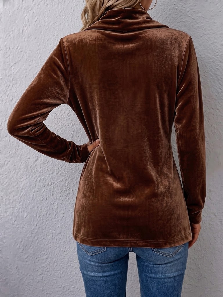 Margarete | Lange Vintage-Jacke mit Revers und Knopfdetails