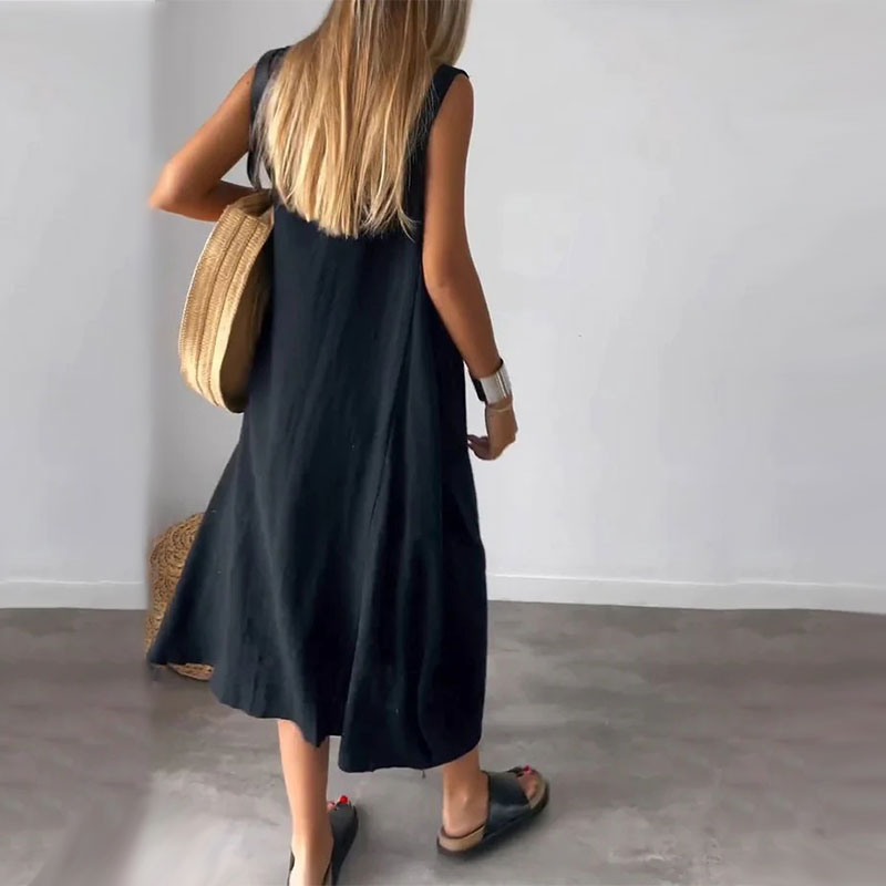 Amaris - Lässiges ärmelloses Kleid