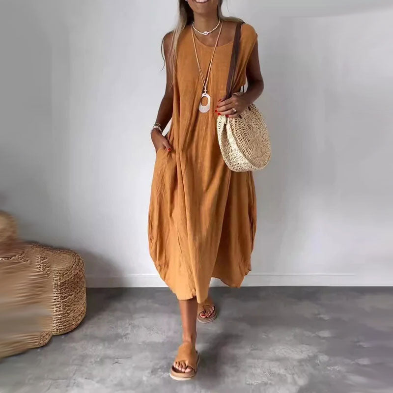 Amaris - Lässiges ärmelloses Kleid