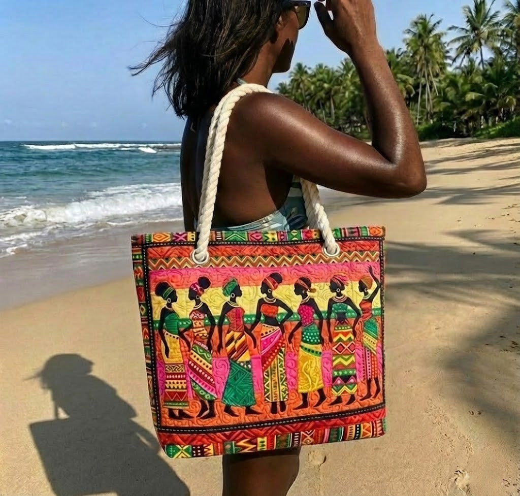 Handgefertigte Strandtasche | Melaninköniginnen