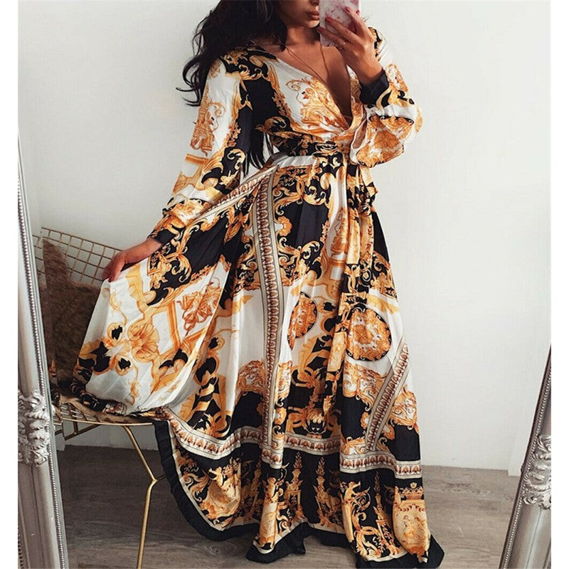 Faye - Kleid mit Boho-Muster